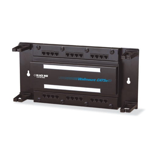JPM083AR3, Cat5e Patch Panel Wall Black Box