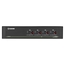 SS4P-DVI-4X4-UCAC: (1) DVI-I: Single/Dual Link DVI, VGA, HDMI  through adapter, 4 users x 4 sources, USB Keyboard/Mouse, Audio, CAC